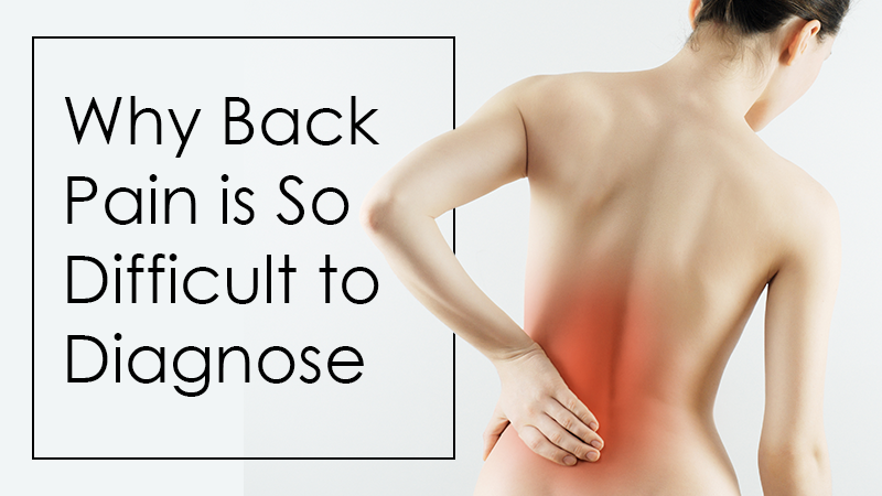 Why Is the Cause of Back Pain So Difficult To Diagnose?